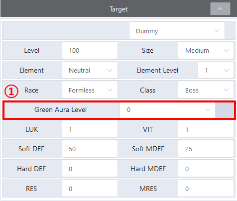 Enemy Target fields